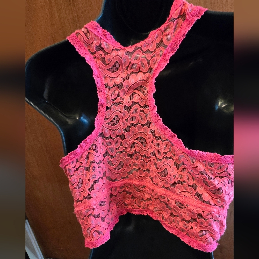 We The Free Lace Bralette in Vibrant Coral SzXL - Picture 5 of 5